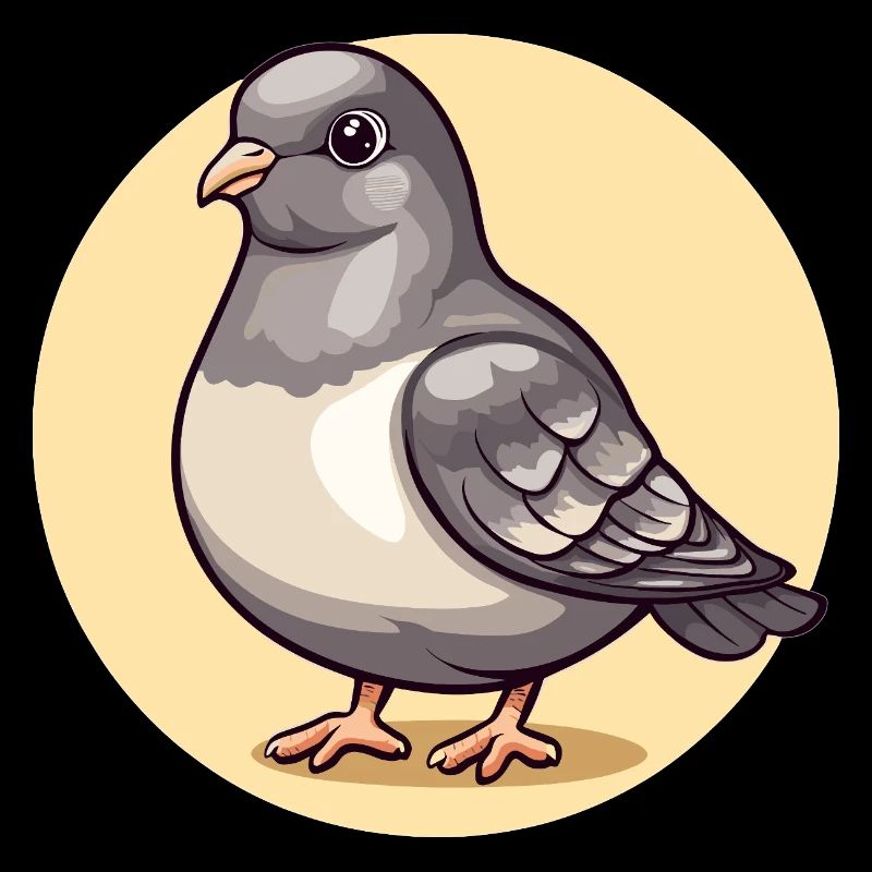 Sanfte Taube im Kreis