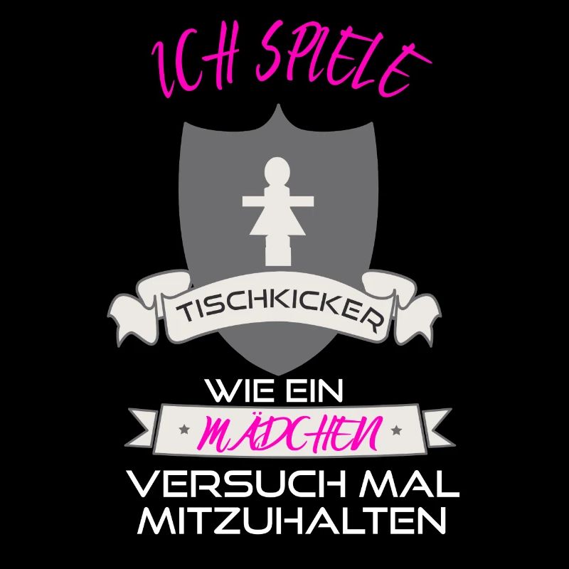 Tischkicker Tischfussball Spiel wie ein Mädchen