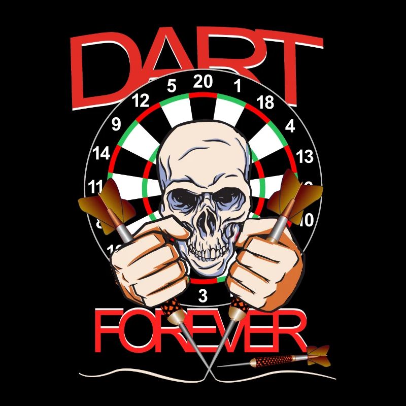 DART FOREVER Conception de crâne pour les joueurs de fléchettes