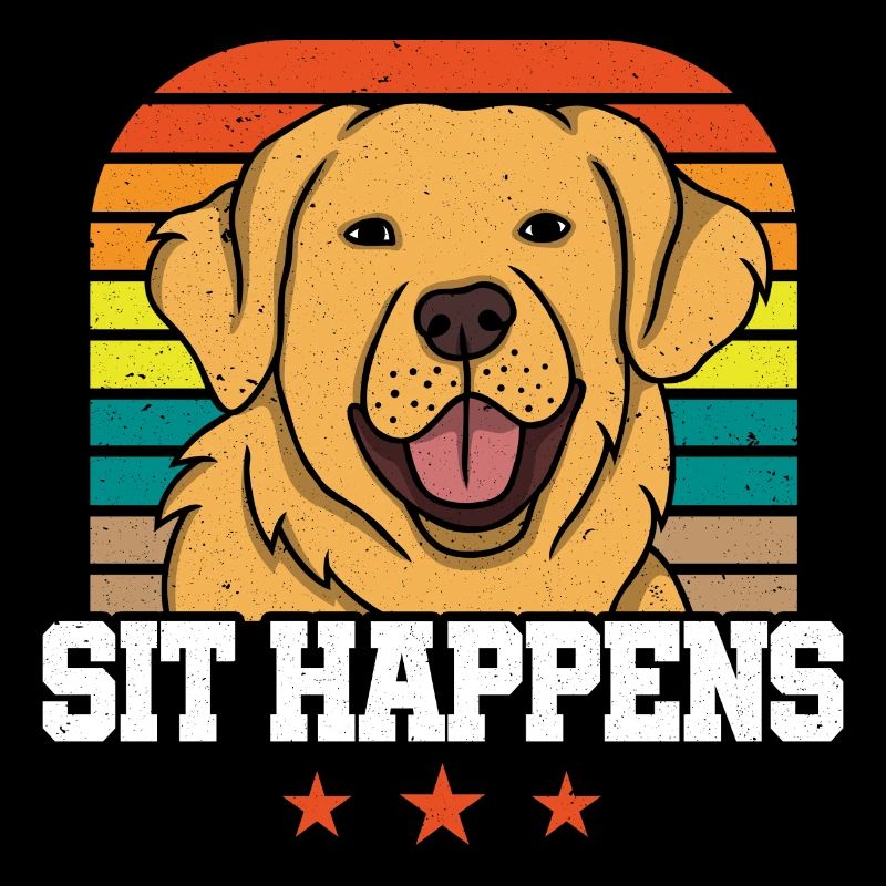 GOLDEN RETRIEVER sit happens