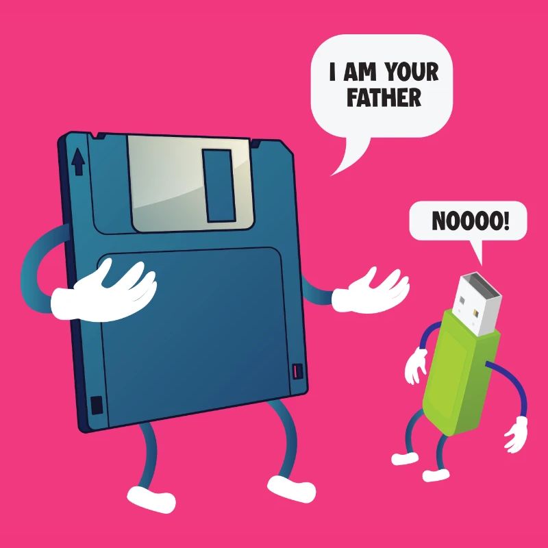 Father _ Son Floppy Disk ... Programmierer & Nerd