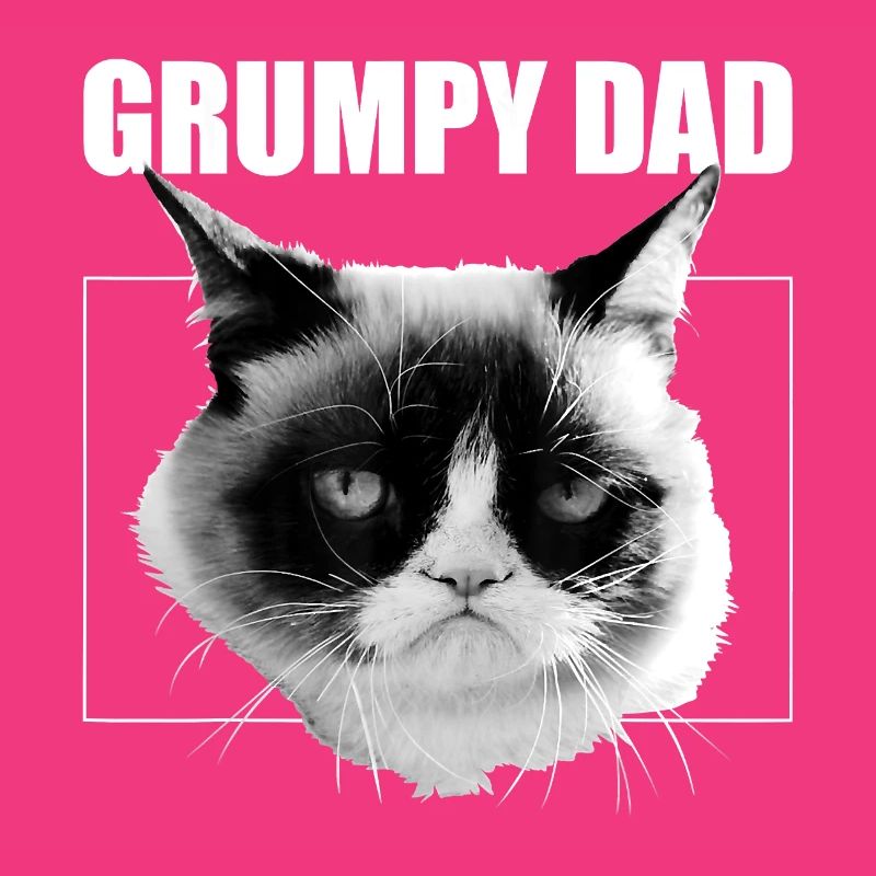 Grumpy Cat Father s Day Grumpy Dad Graphic T Shirt