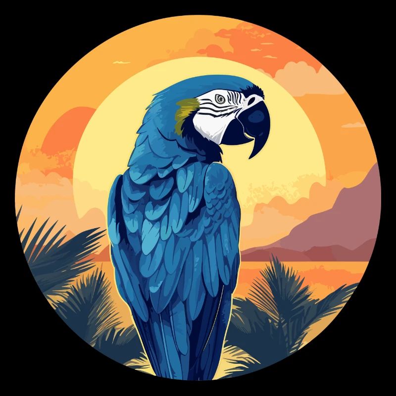 Ara bleu-or