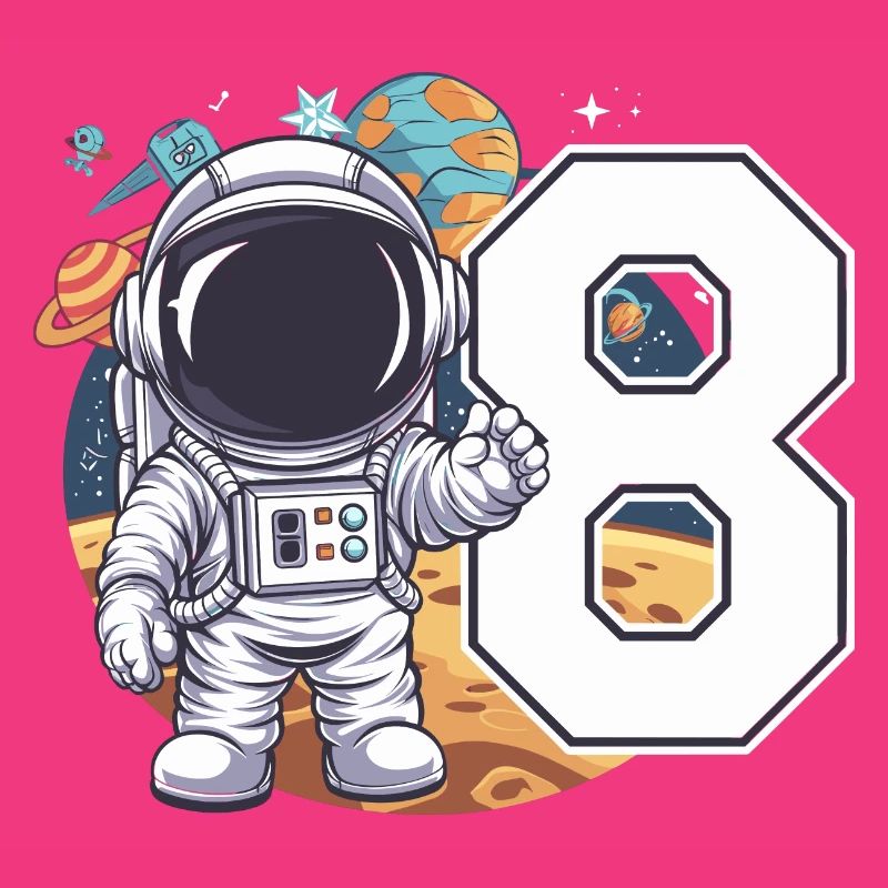 8e anniversaire astronaute aventure spatiale pour les garçons