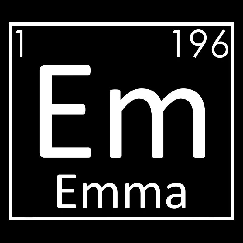 Emma Nom Chimie Éléments Femmes Noms