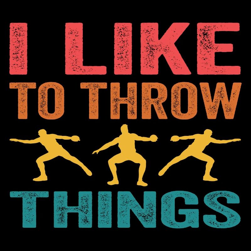 Discus Athlète Vintage Rétro Discus Lanceur