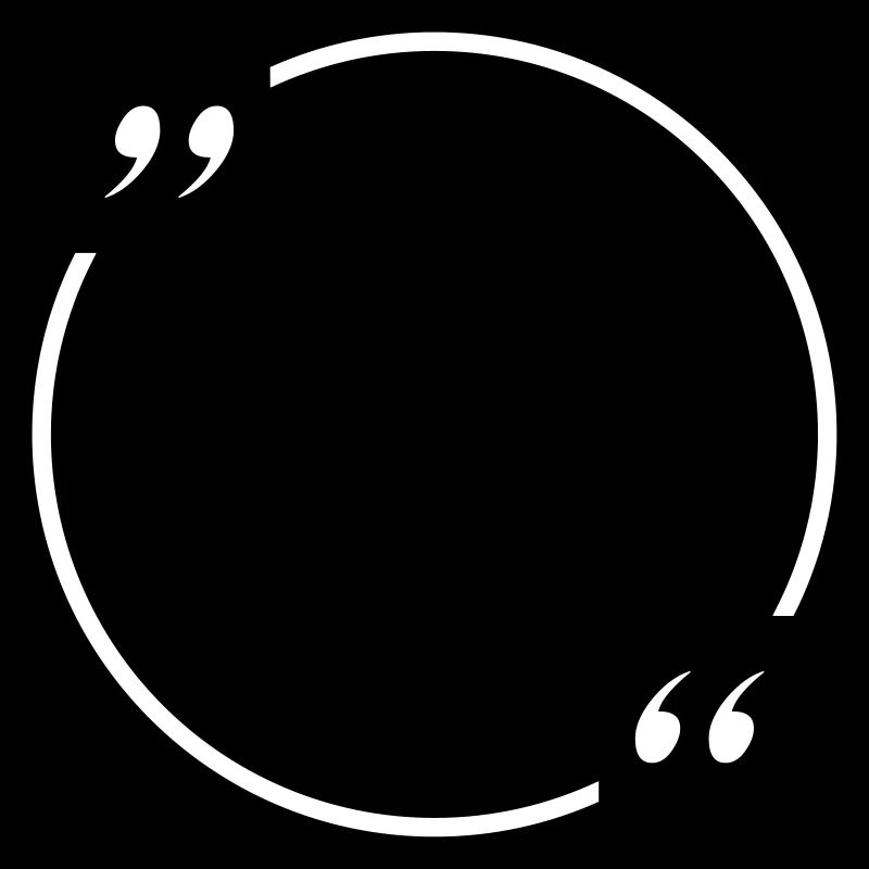 round, graphic speech bubble