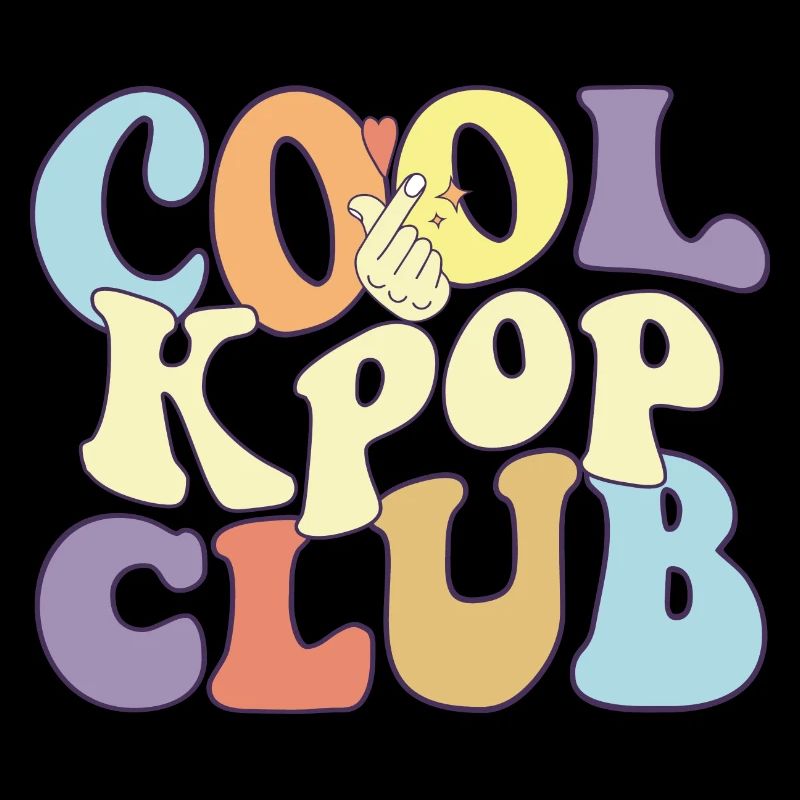 Cool Kpop Club Saranghae K-Pop Squad Fan coréen