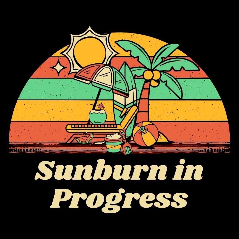 Sunburn in Progress Sunbathing Beach Tanning