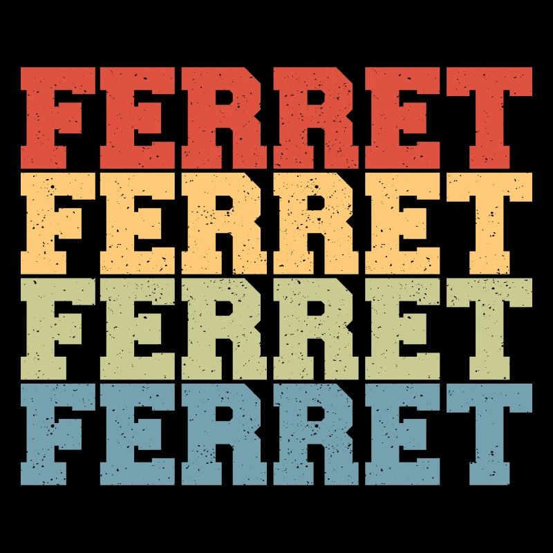 Weasel Retro Ferret Mignon Vintage