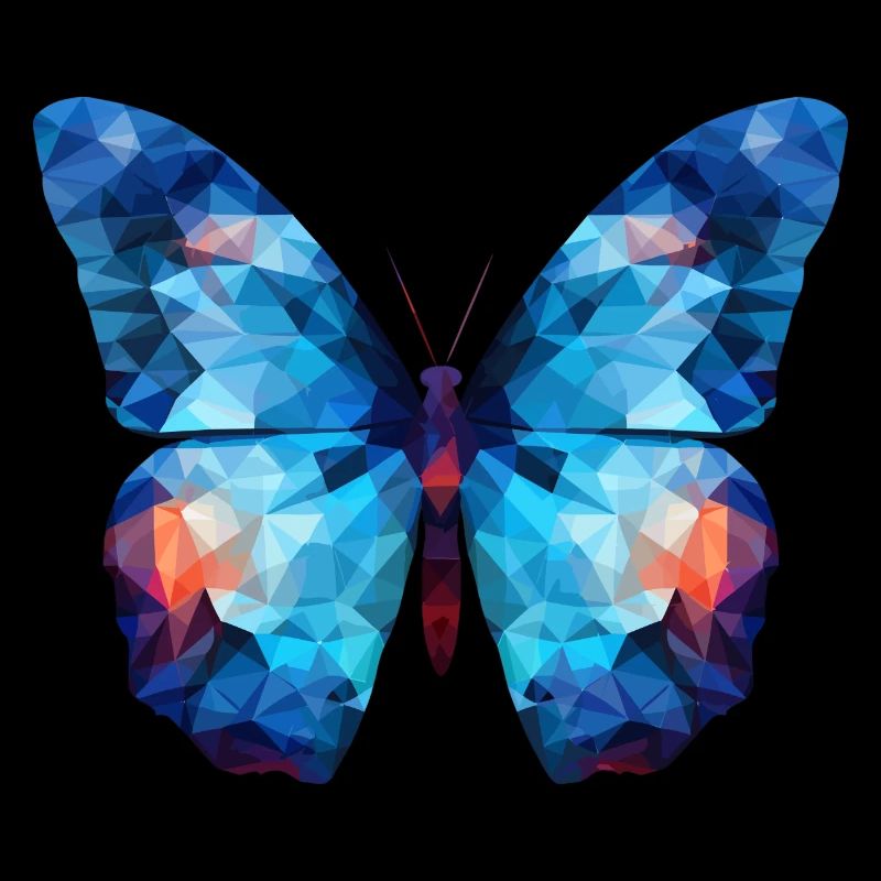 Blauer Morpho-Schmetterling