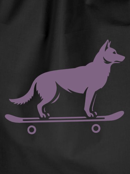 Dog Shepherd Skateboard Skateboarder