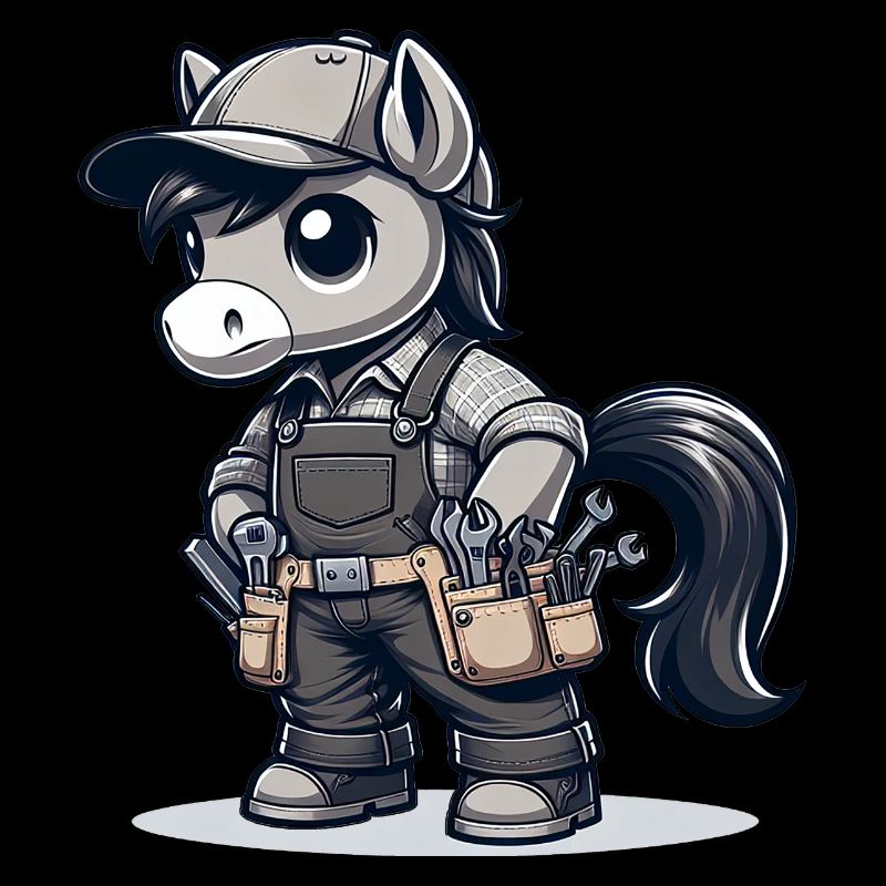 Cute Horse Craftsman