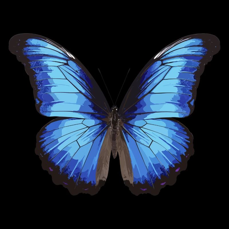 Blauer Morpho-Schmetterling