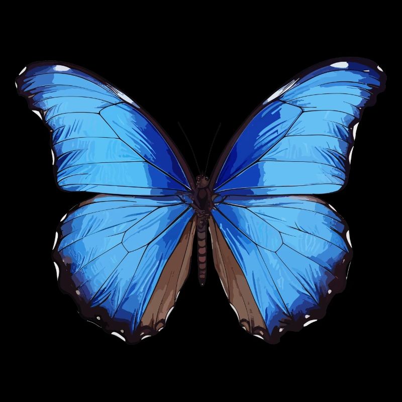 Blauer Morpho-Schmetterling