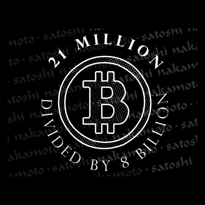 21 Million Divided by 8 Billion Bitcoin T-Shirt