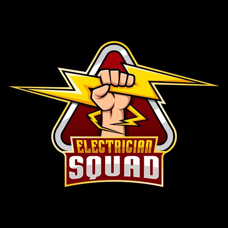 Electrician Squad Team Electronic Worker Craftsman