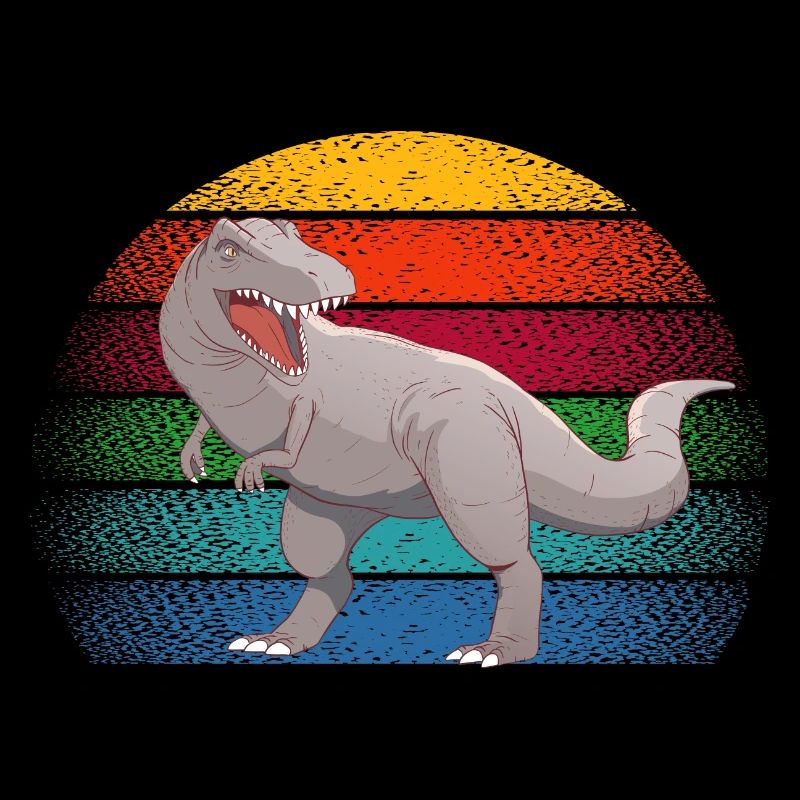 Farbenfroher fleischfressender Dinosaurier