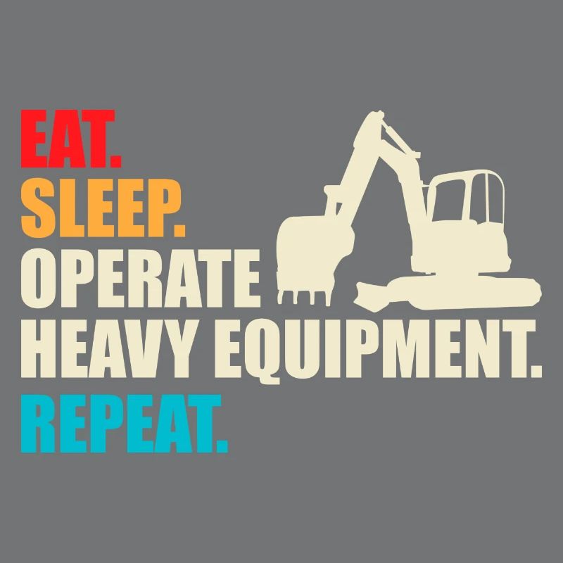 Construction machinery operator Excavator driver Excavator driver Construction workers