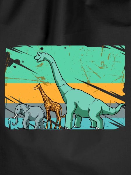 Brachiosaurus Dinosaurier Giraffe Elefant Mensch