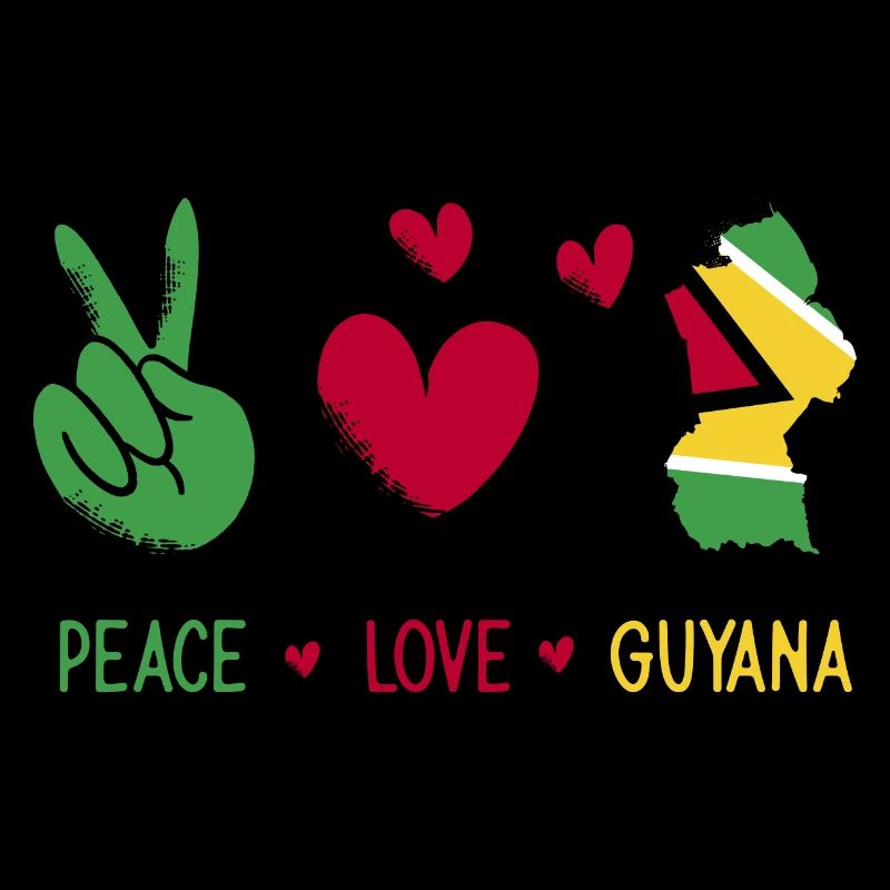 Guyana Flag Guyanais Guyanais
