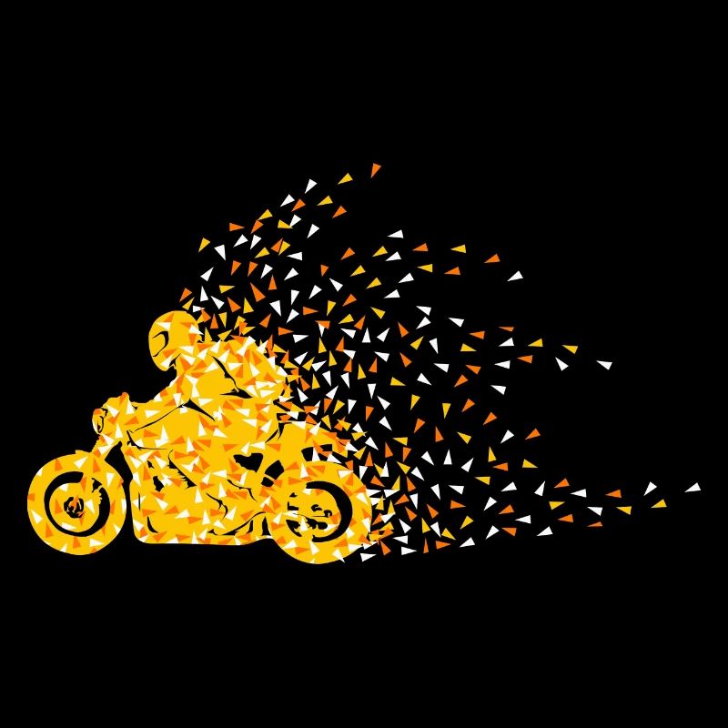 Motorcycle Geometric Polygon