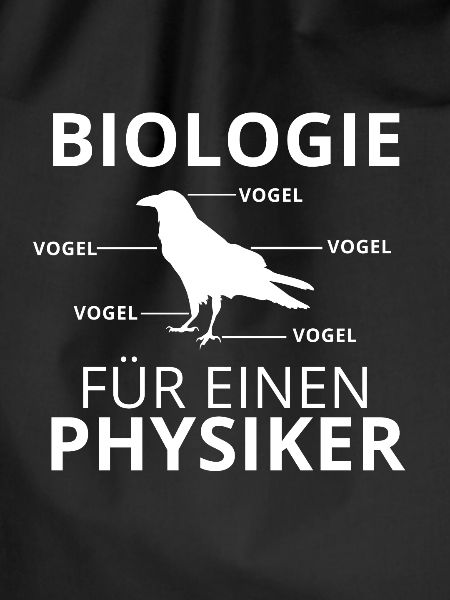 Physiker Vogel Lustig