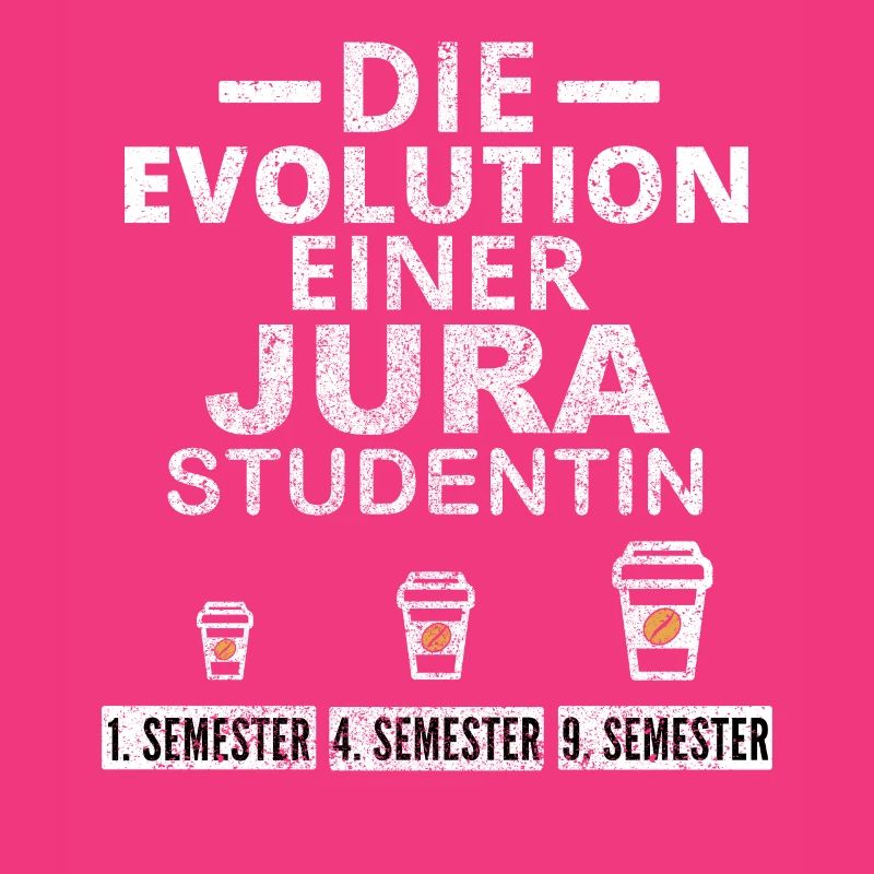 Jura Studentin Kaffee Evolution Geschenk