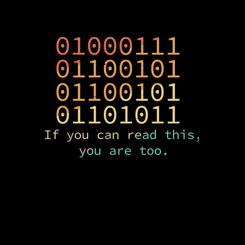 Programmer if you can read this binary code