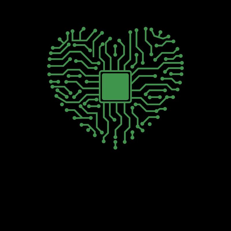 Herz aus Elektronik Beruf Technik Strom