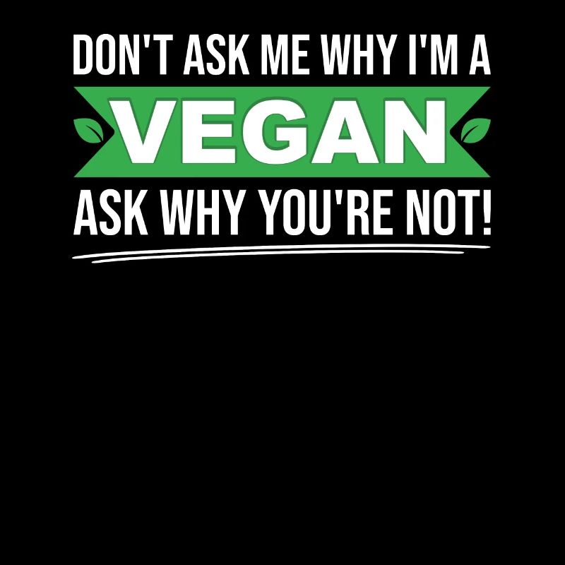 Dont ask me why Im vegan ask yourself why not