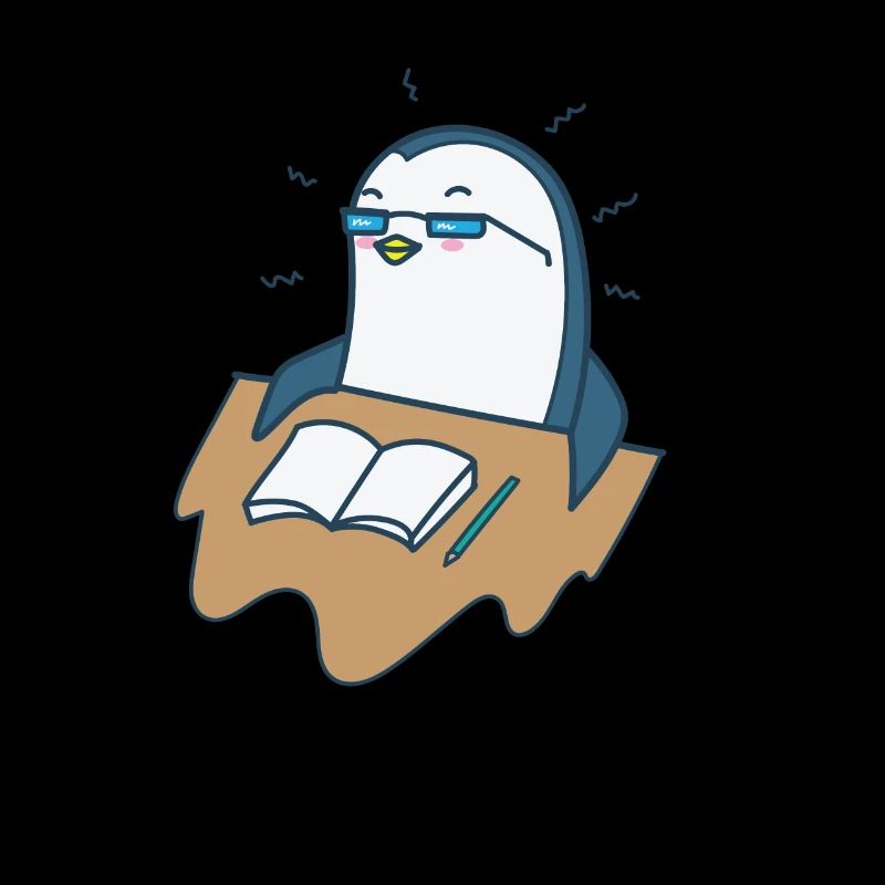 Penguin learning Antarctica bird