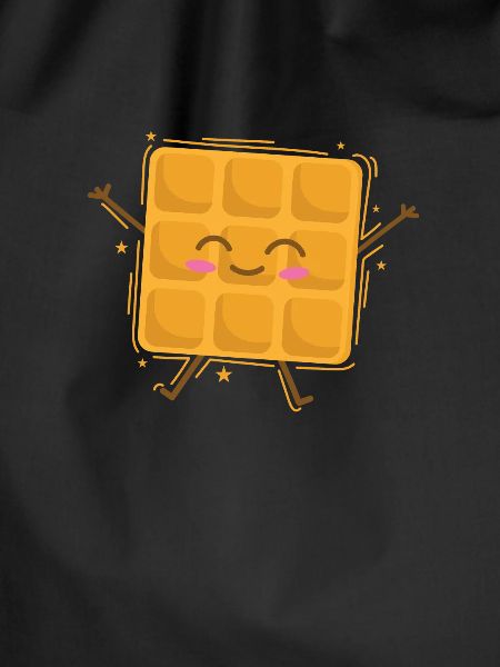 lustige Waffel Gebäck Bäcker Teig