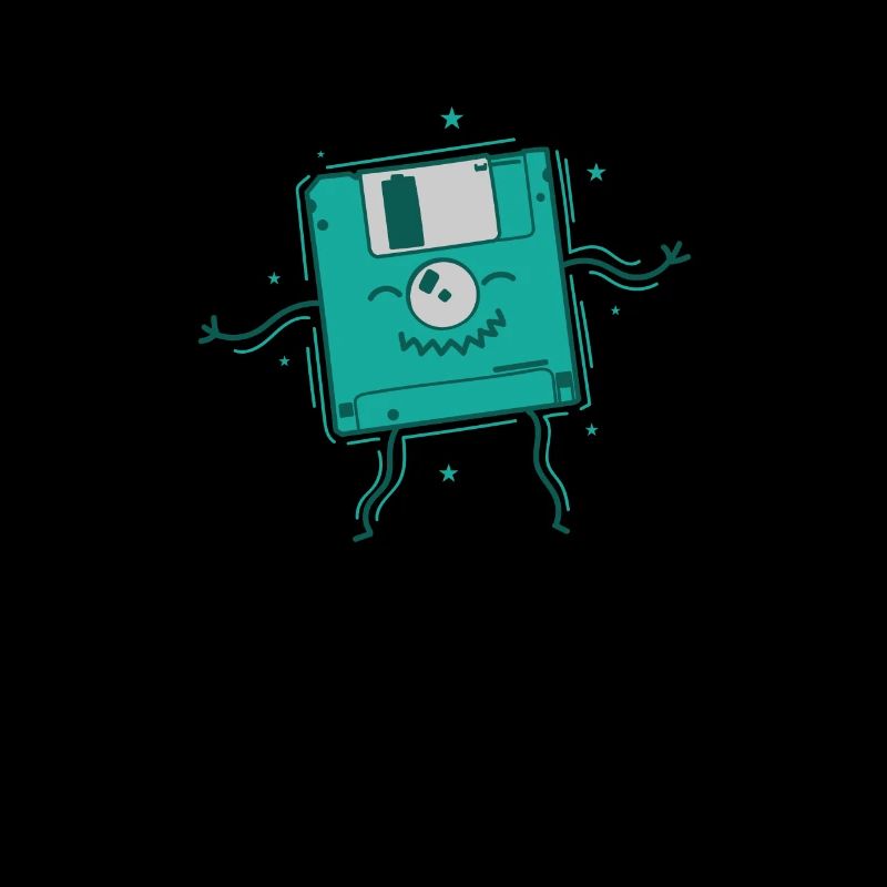 Floppy Disk Dances Retro Storage Module Disk