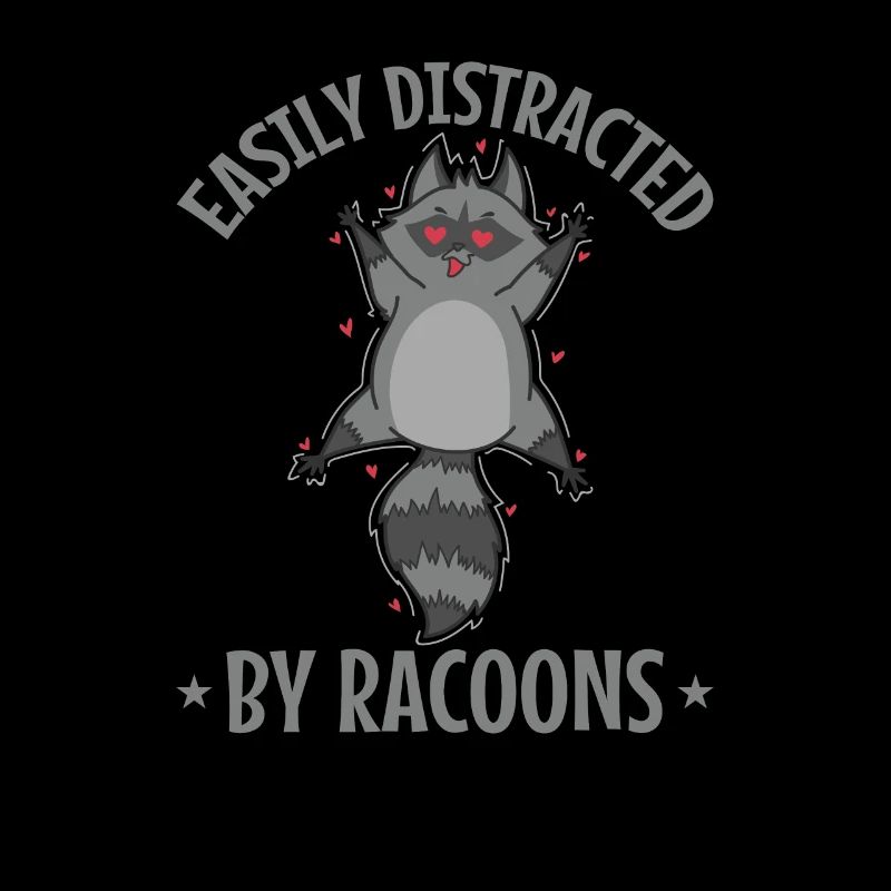 Easily Distracted by Racoons Kleintier