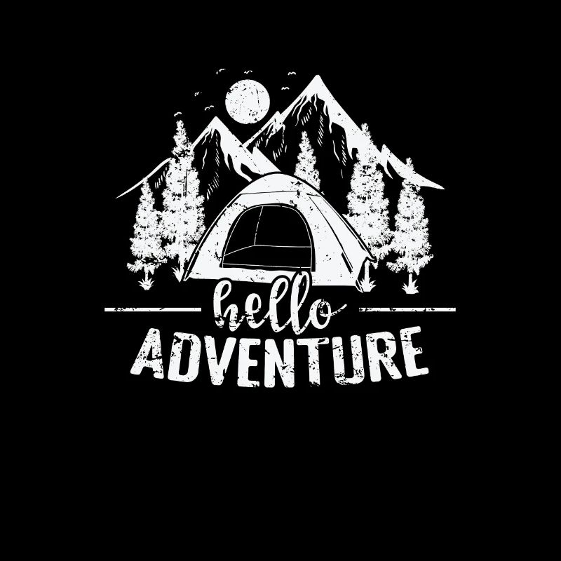 Hello Adventure Camping Vacation Freedom
