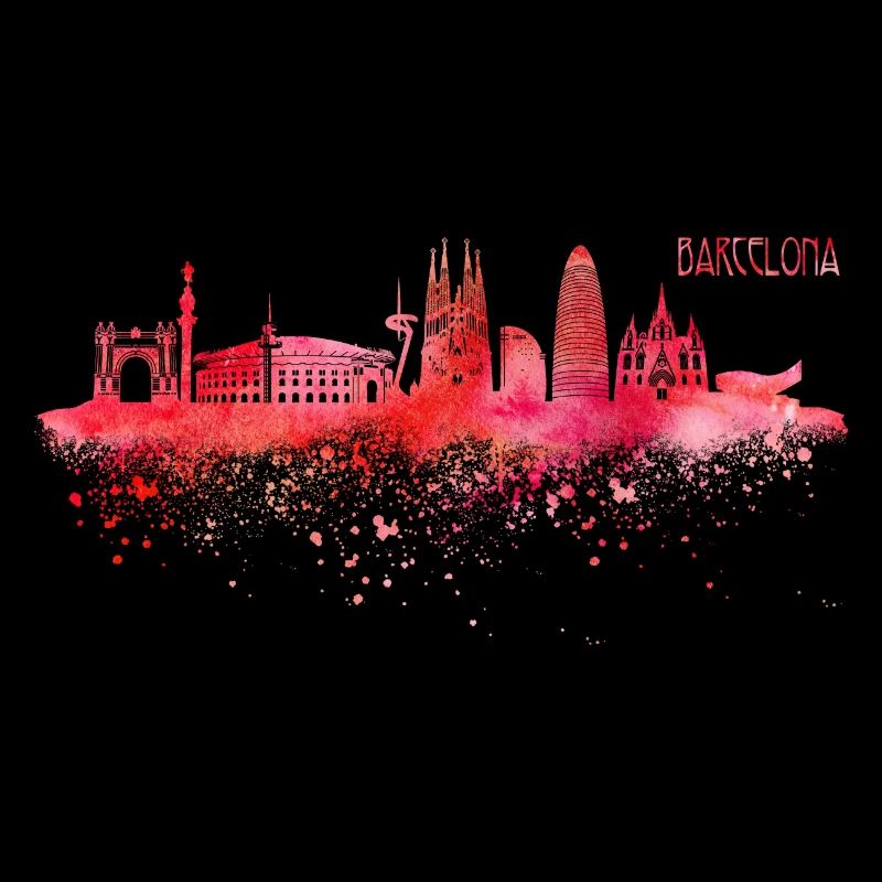 Skyline Barcelona Spain