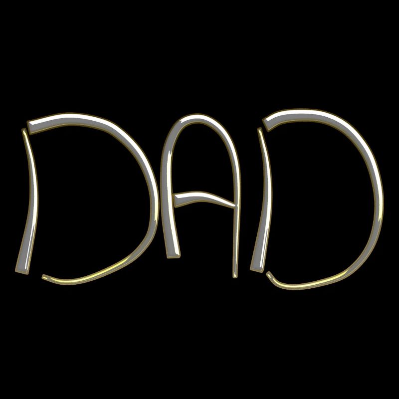 Father Dad Calligraphy Minimalism