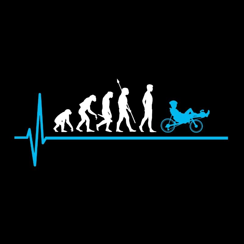 Evolution Liegerad Radfahrer