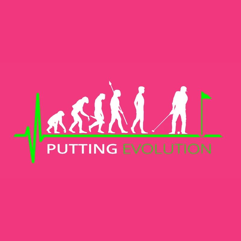 Golf Evolution Golfer Putti