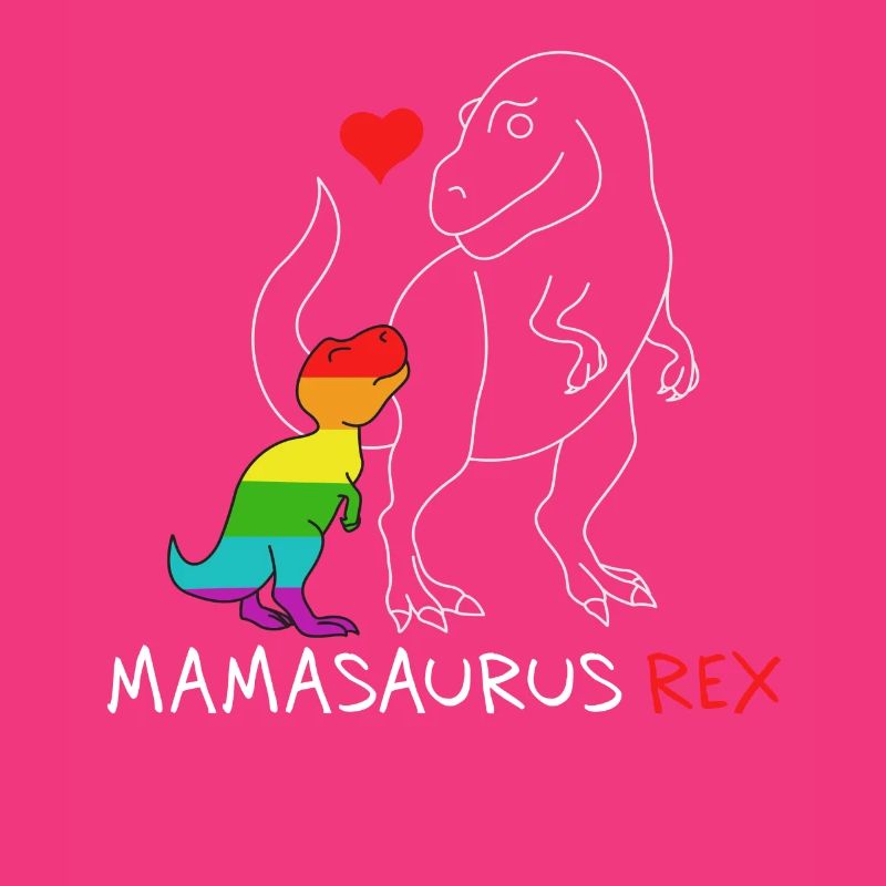 Mamasaurus Rex | Mutter | Neue Mama Regenbogen queer