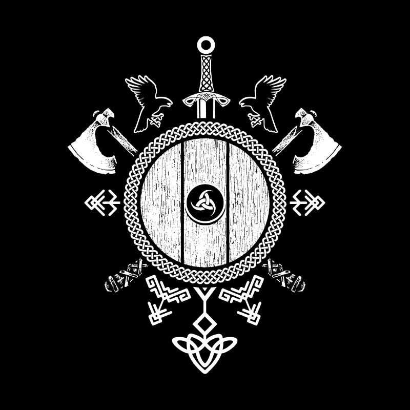 Wappen mit Keltischem Knoten (dunkler Hintergrund)
