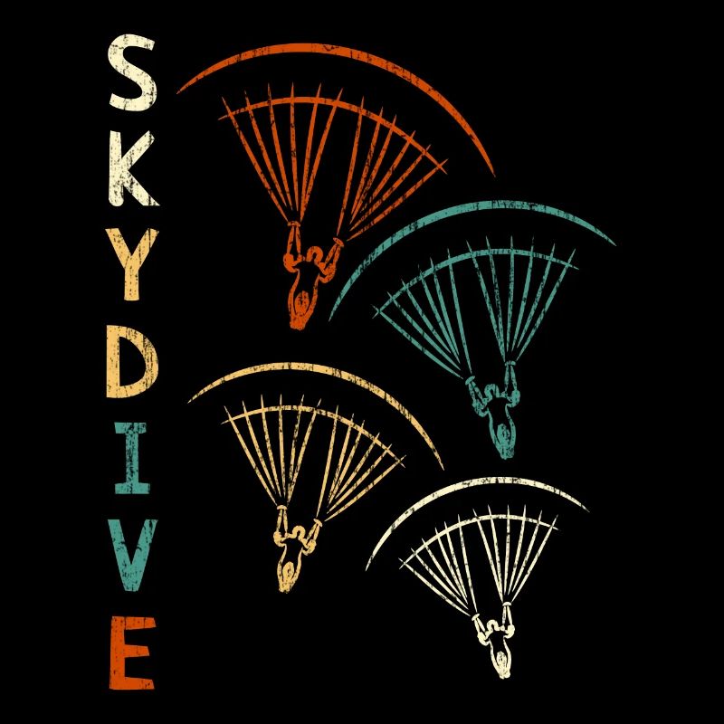 Parachutisme Vintage Skydive Retro