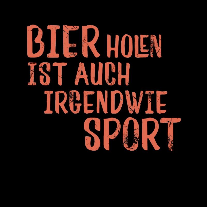 sportlicher Bier trinker