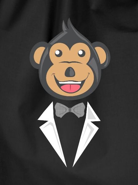 Affe im Anzug Geschenk