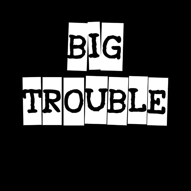 Partnerlook Big Trouble Shirt Gift Mom Daddy