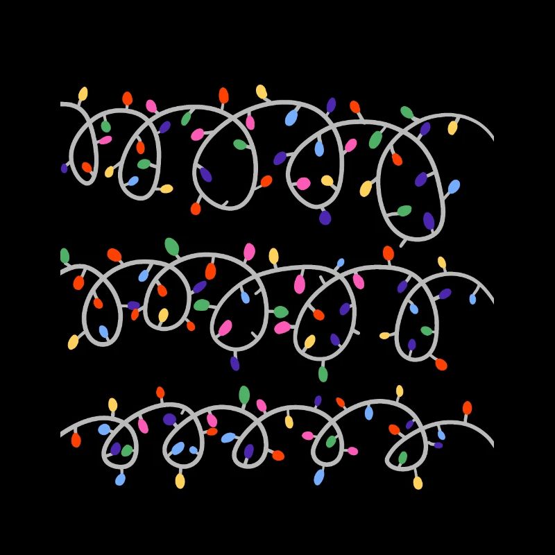 Weihnachten Lichterkette T-Shirt Geschenk