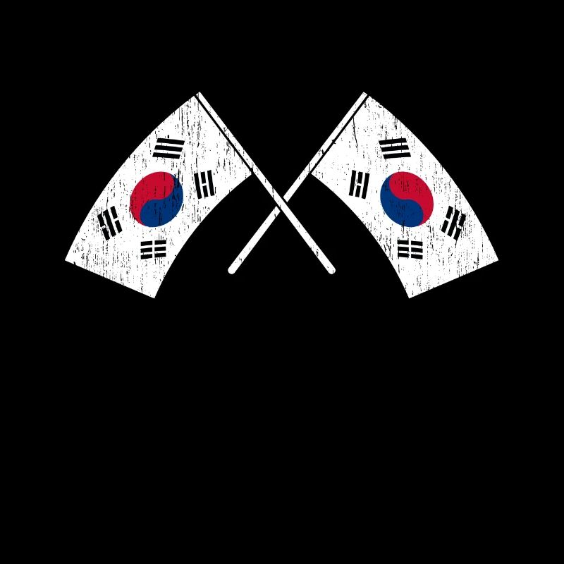 Corée du Nord Corée du Sud Asie Drapeau Corée