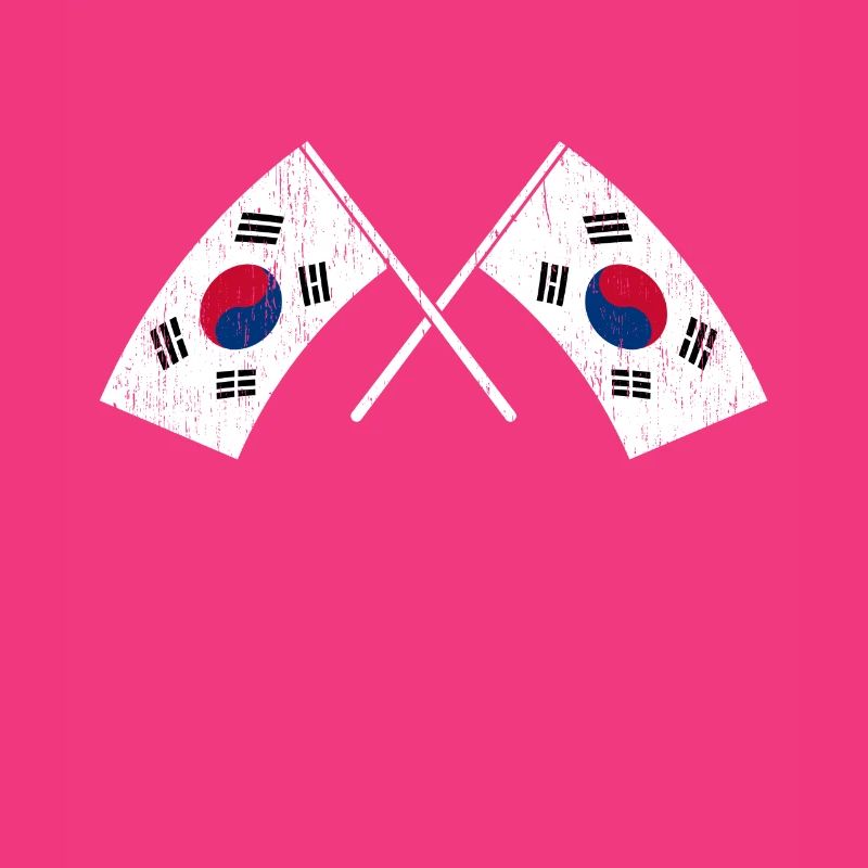 Corée du Nord Corée du Sud Asie Drapeau Corée