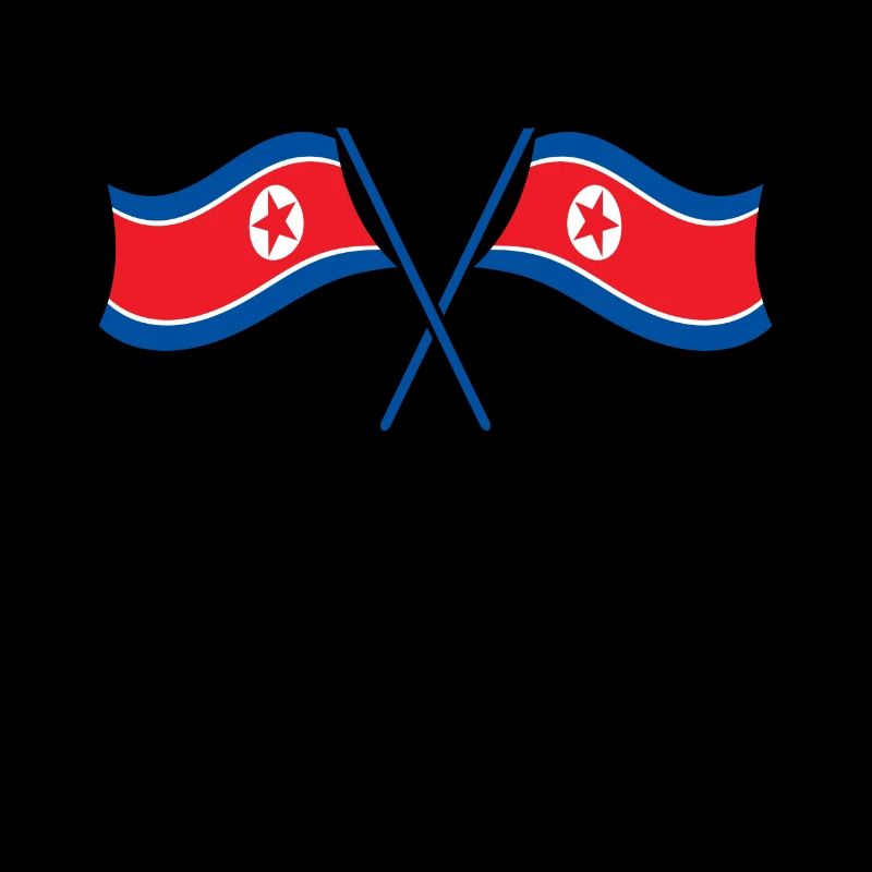 Corée du Nord Drapeau Corée Drapeau Asie